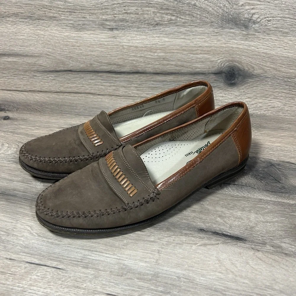 Florsheim Barletta series men sz 7.5 D‎ Suede leather loafers Great Condition